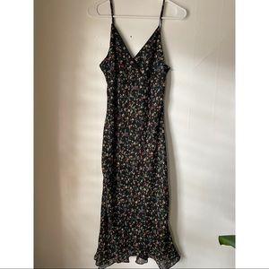 Vintage Floral Midi Dress